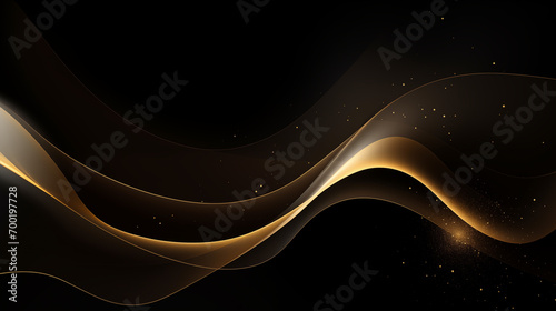 Gold and Black luxury background, Illustration photo