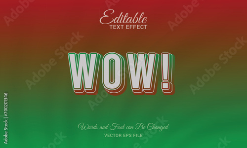 Editable Text Effect, Vector file template design