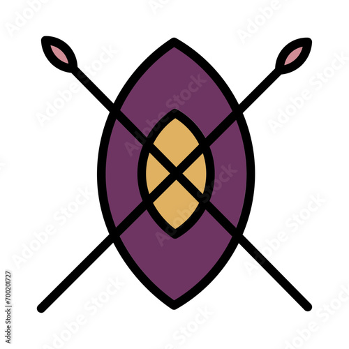 Camp Hunting Safari Filled Outline Icon