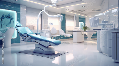 Dental care modern clinic 3d rendering 3d dental care photo