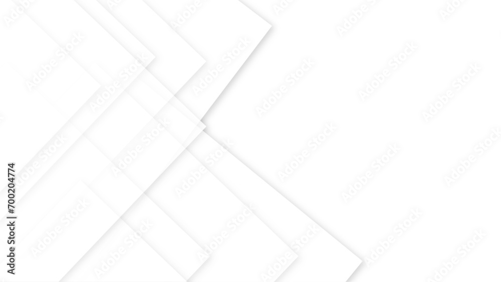 Abstract white and gray background with lines white background for your design. Abstract white square shape with futuristic background. 