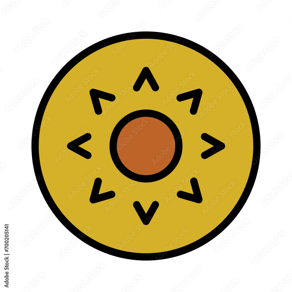 Bake Eating Donut Filled Outline Icon Bake Eating Donut Filled Outline Icon