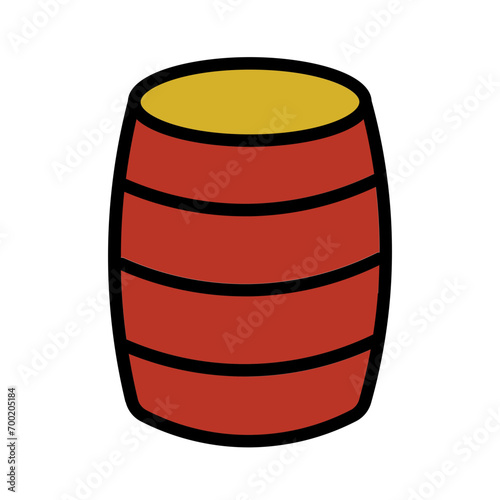 Barrel Cowboy Desert Filled Outline Icon