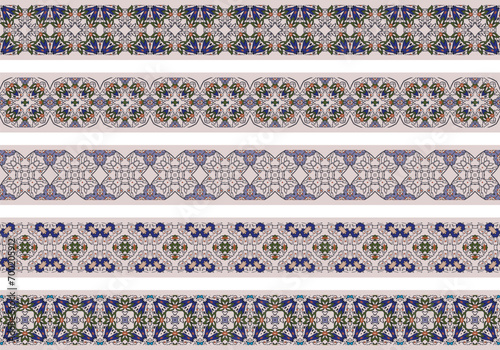 Seamless decorative borders