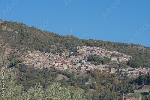 Overview of the town of San Luca, located in the Aspromonte mountains