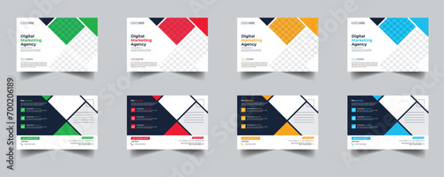 Modern Creative Corporate Post Card Template, Vector Template for Opening Invitation Editable, Professional Business Postcard Design, Event Card Design, Invitation Design, Direct Mail EDDM Template