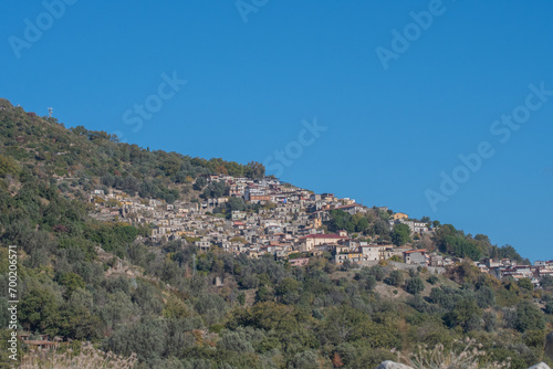 Overview of the town of San Luca, located in the Aspromonte mountains