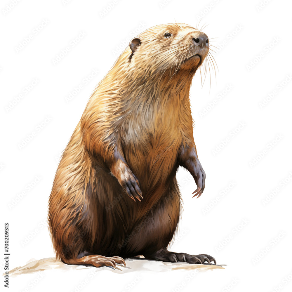 european otter on a rock european otter on a rock
