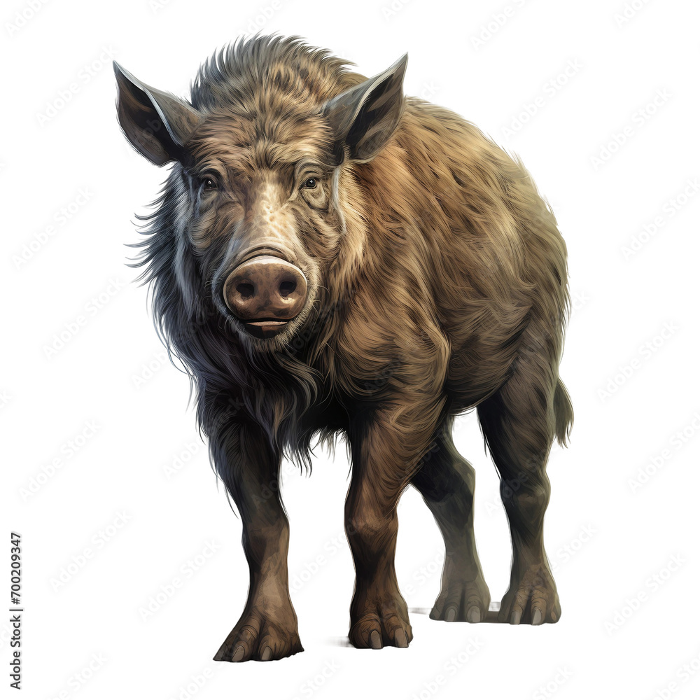 wild boar isolated on white background wild boar isolated on white background