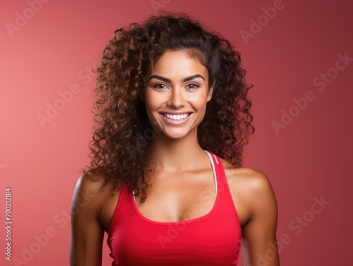 Professional fit woman smiling