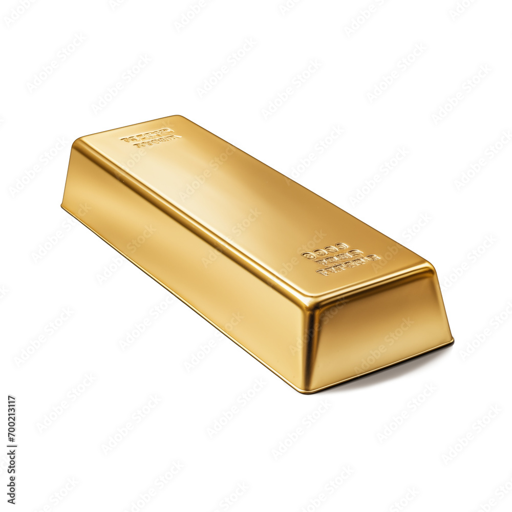 Gold bullion isolated on white background. Gold bullion isolated on white background.