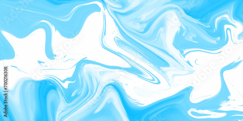 Luxurious bule oil paint liquid fluid marbling flow effect. Luxurious Liquid marble texture. Modern abstract background. Fluid art. Abstract bule acrylic pours liquid marble surface design. 
