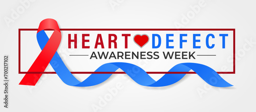 Congenital Heart Defect Awareness Week observed each year during February 7–14 .Calligraphy Poster Design. love icon .Vector illustration.