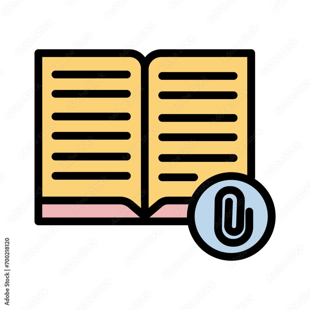 Book Link Read Filled Outline Icon Book Link Read Filled Outline Icon