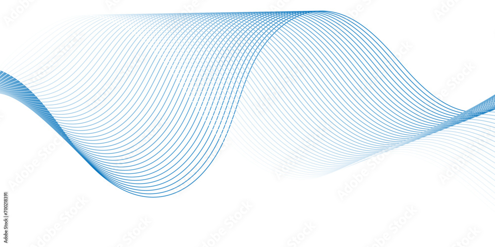 Abstract blue blend wave background gradient technology background. seamless wave curve lines banner background design. Vector illustration. Modern template abstract design flowing particles wave. Abstract blue blend wave background gradient technology background. seamless wave curve lines banner background design. Vector illustration. Modern template abstract design flowing particles wave.