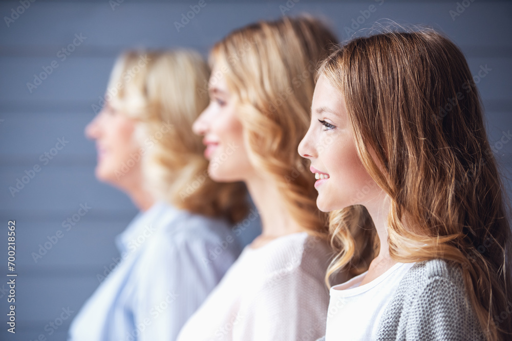 Fototapeta premium Granny, mom and daughter