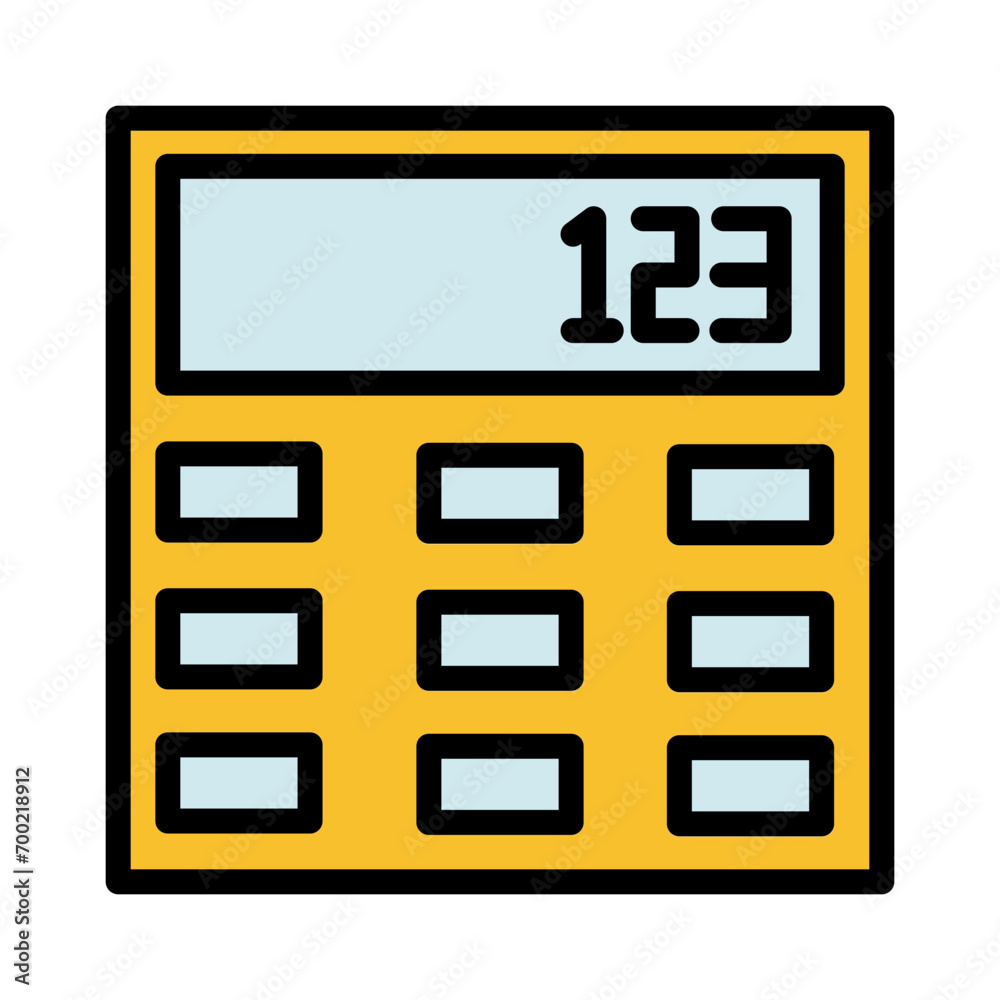 Calculator Education Math Filled Outline Icon Calculator Education Math Filled Outline Icon