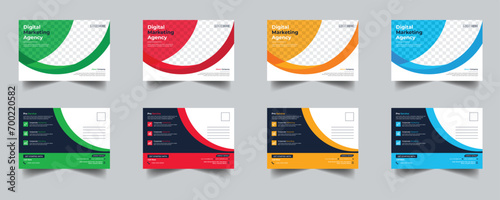 Modern Creative Corporate Post Card Template, Vector Template for Opening Invitation Editable, Professional Business Postcard Design, Event Card Design, Invitation Design, Direct Mail EDDM Template