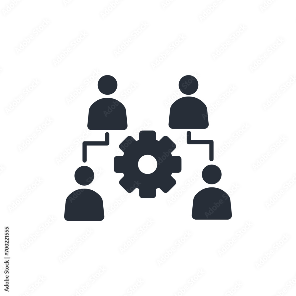 Management icon. vector.Editable stroke.linear style sign for use web design,logo.Symbol illustration. Management icon. vector.Editable stroke.linear style sign for use web design,logo.Symbol illustration.