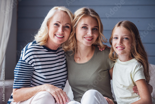 Granny, mom and daughter