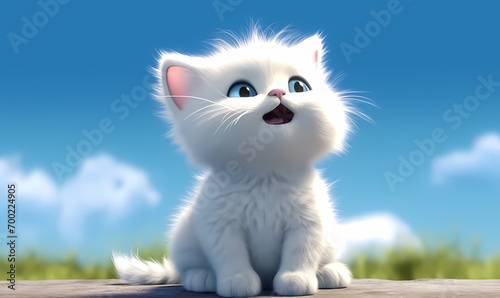white persian cat