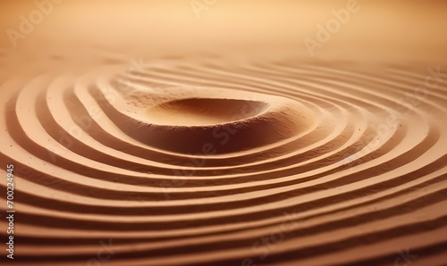close up of sand ripples zen
