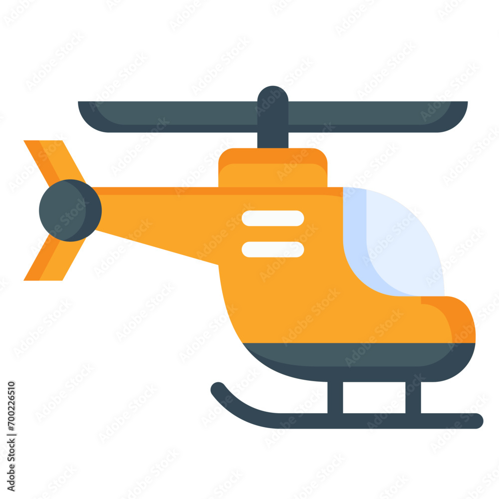 Obraz premium helicopter, plane, airplane, aircraft, vehicle, transportation Flat Icon