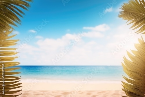 beach with palm trees