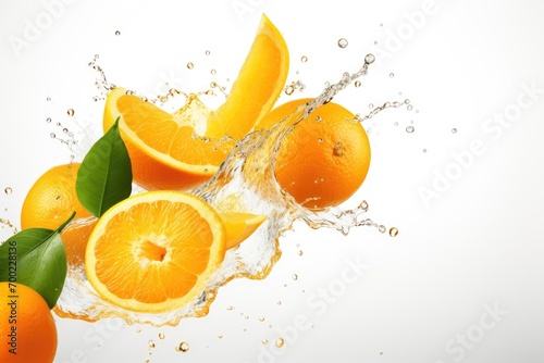 glass of orange juice and orange