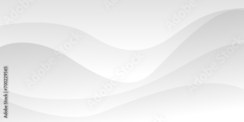 Abstract white and light gray wave modern soft luxury texture with smooth and clean vector subtle background illustration. photo
