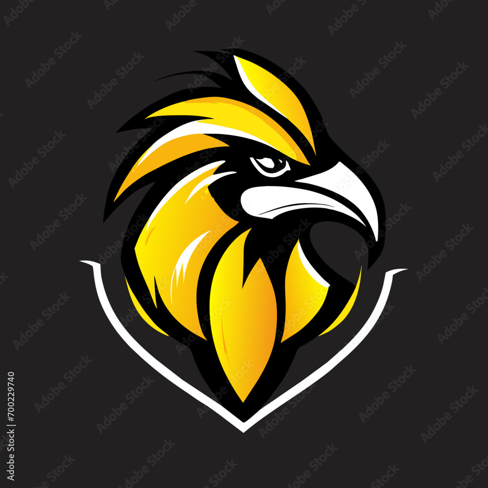 Obraz premium Bird Head Logo unique Creative Design