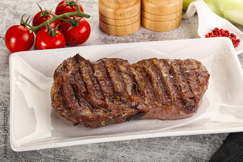 Rib eye steak grilled beef