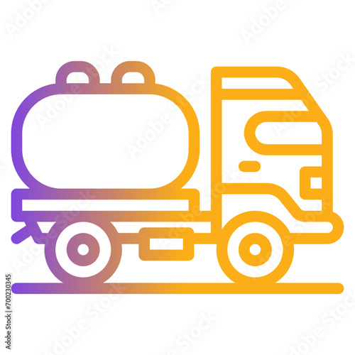  tank truck, oil tank, fuel truck, truck, vehicle, transportation Flat Icon