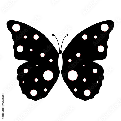 modern seamless pattern of butterfly contours on white background for decoration design