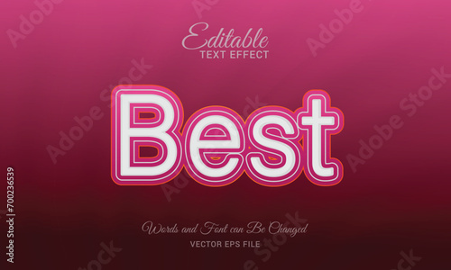 Best Editable Text Effect , Vector design