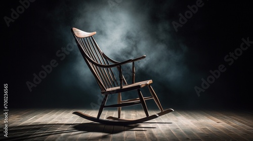 A rocking chair starts moving on its own every night at the same time. Dive into the mystery of its movements and what they might signif. photo