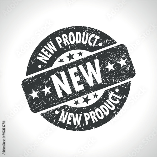 new product circle grunge black stamp