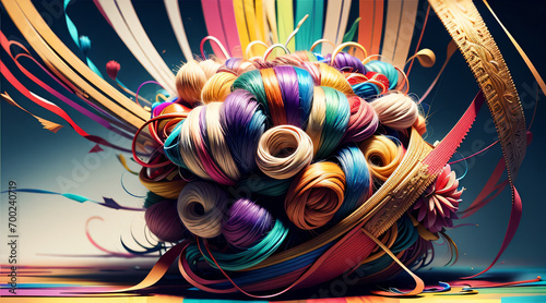 Colorful threads