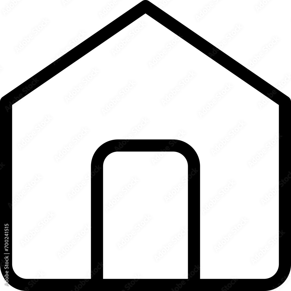 Home icon in outline. Simple house vector illustration — pixel-perfect icon. Home icon in outline. Simple house vector illustration — pixel-perfect icon.