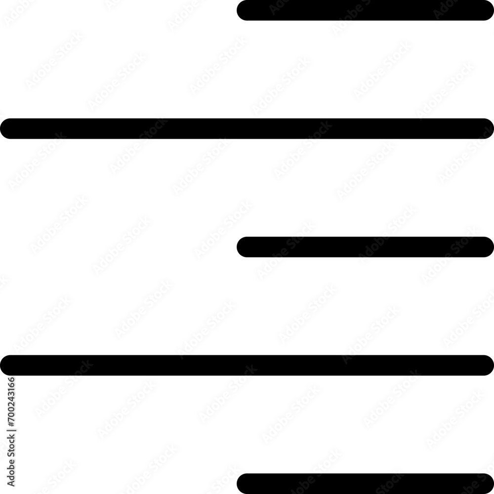 Align right icon in outline. Simple alignment vector illustration — pixel-perfect icon. Align right icon in outline. Simple alignment vector illustration — pixel-perfect icon.