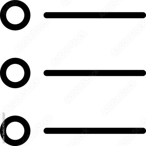 Option icon in outline style. Simple radio button vector illustration — pixel-perfect icon.