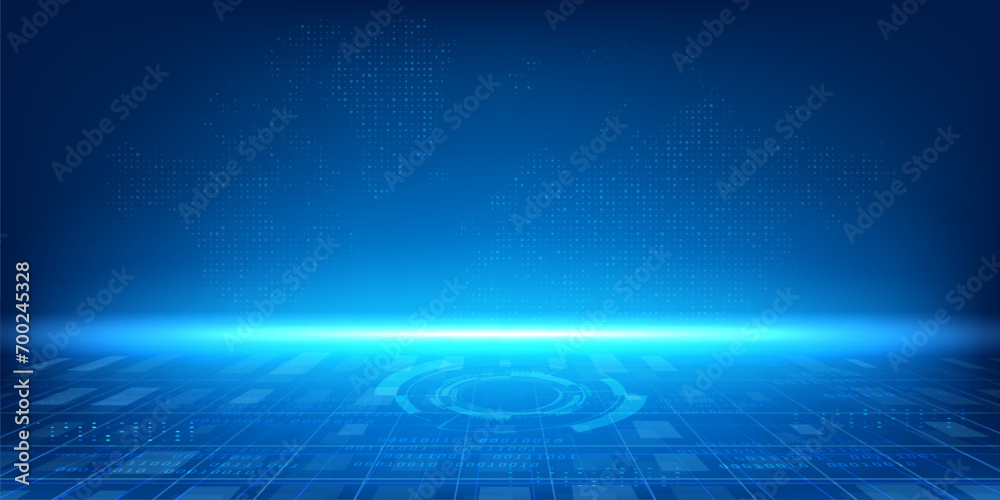 blue abstract digital cyber nano information speed background, internet network connected with ai big data blue abstract digital cyber nano information speed background, internet network connected with ai big data
