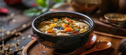 Abalone-infused ginseng chicken soup