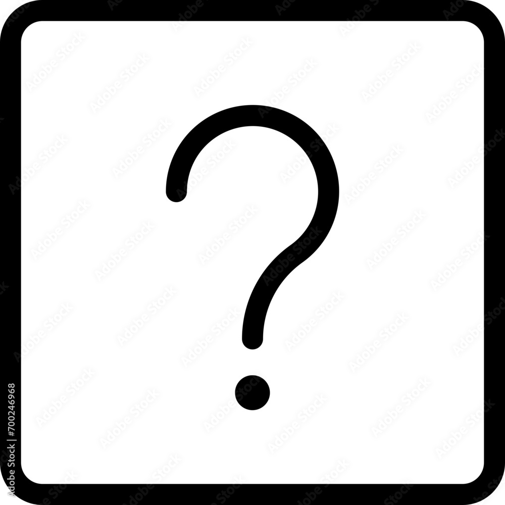 Question symbol icon in outline style. Simple FAQ vector illustration — pixel-perfect icon. Question symbol icon in outline style. Simple FAQ vector illustration — pixel-perfect icon.