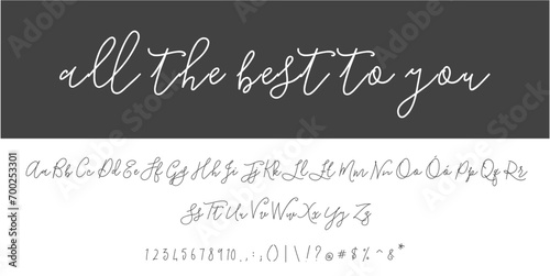 alphabet letters font set. typography font with trendy letters thin, bold, uppercase, lowercase and numbers. vector illustration.