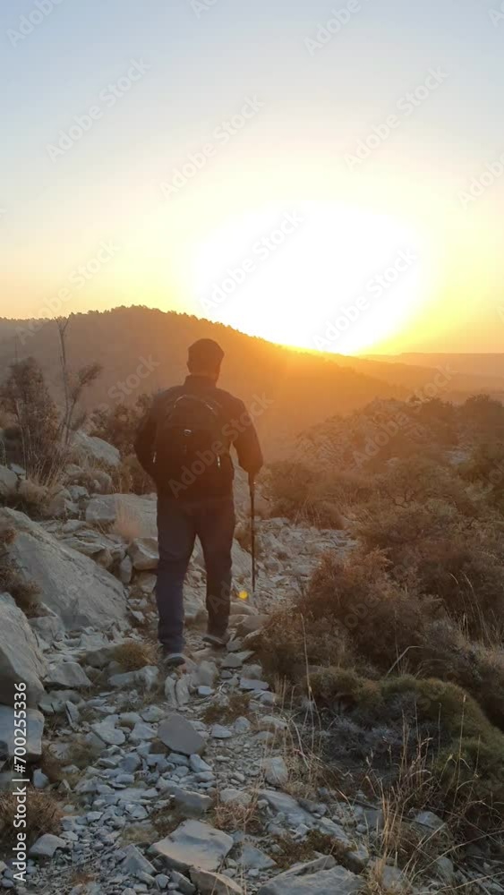 Hiking in the mountains of Ziarat Valley Hiking in the mountains of Ziarat Valley
