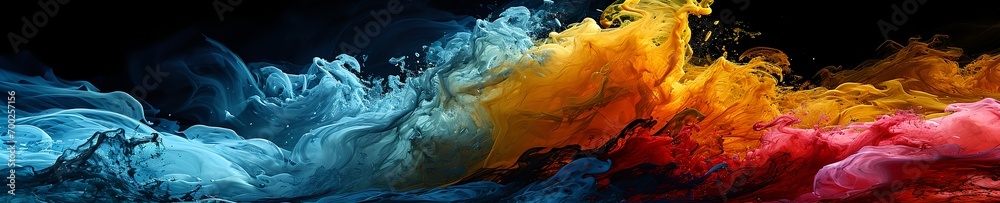 Naklejka premium a colorful abstract painting