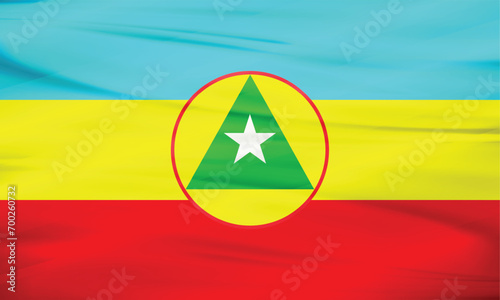 Illustration of Cabinda Flag and Editable vector Cabinda Country Flag photo