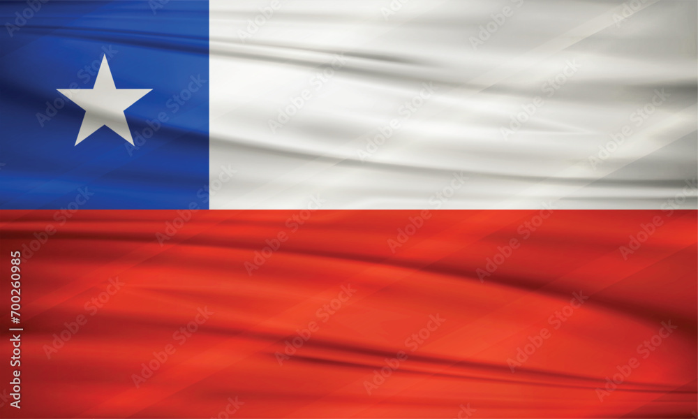 Illustration of Chile Flag and Editable Vector of Chile Country Flag Illustration of Chile Flag and Editable Vector of Chile Country Flag