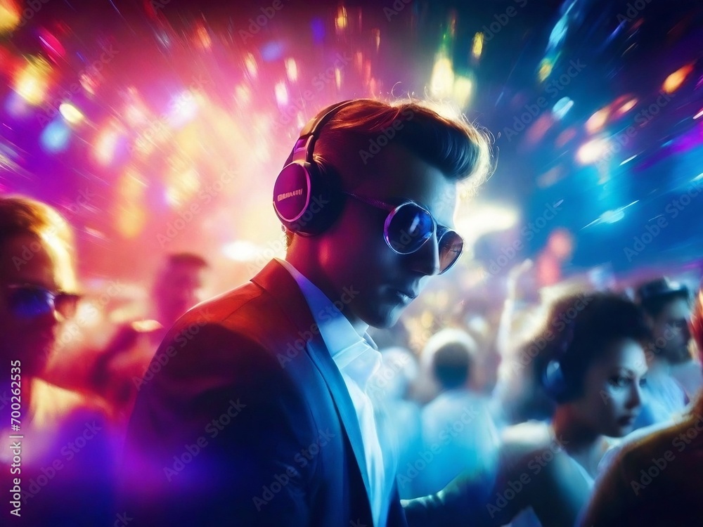 A dynamic image captures the contrasting scenes of a colorful, vibrant party with an immersive IMC effect, highlighting the contrast with depression awareness. A dynamic image captures the contrasting scenes of a colorful, vibrant party with an immersive IMC effect, highlighting the contrast with depression awareness.
